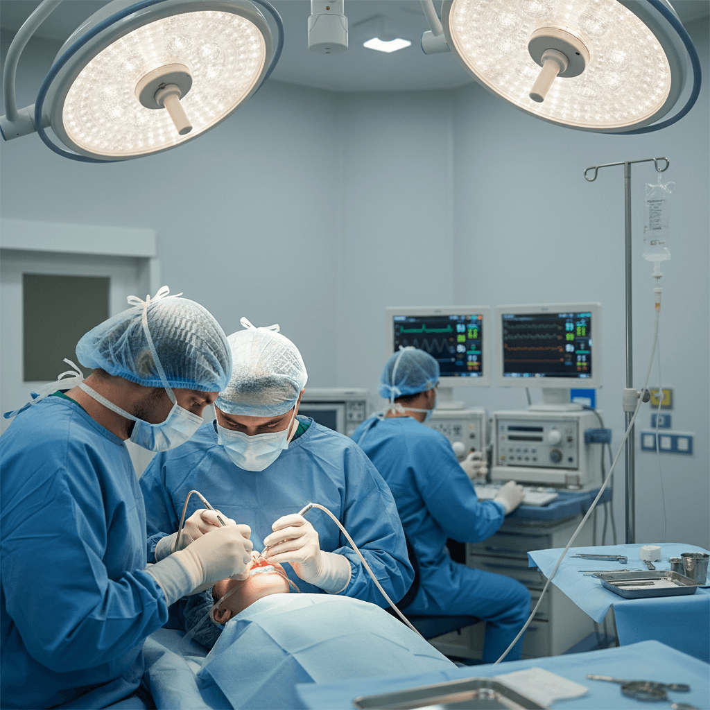 Treatment under general anesthesia